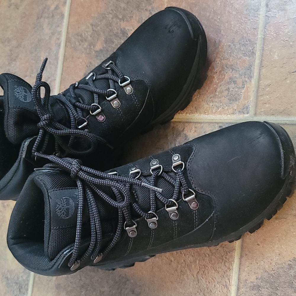 Men Timberland waterproof hiking boots black 10
